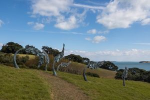 Chris Moore, _Introduced Species_ (2022). Sculpture on the Gulf, Waiheke, Auckland (4–27 March 2022). Photo: Peter Rees.